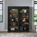 Liberty Furniture Meritage 2pc Bunching Bookcase in Aged Charcoal w/ Rub Thru/Caramel - Furniture 4 Less (Jacksonville, NC)