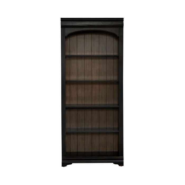 Liberty Furniture Meritage 2pc Bunching Bookcase in Aged Charcoal w/ Rub Thru/Caramel - Furniture 4 Less (Jacksonville, NC)