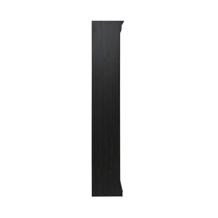 Meritage 2pc Bunching Bookcase in Aged Charcoal w/ Rub Thru/Caramel - Furniture 4 Less (Jacksonville, NC)
