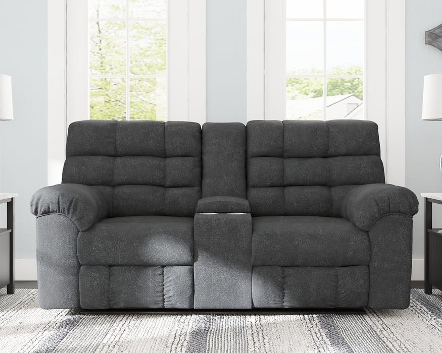 Wilhurst Reclining Loveseat with Console