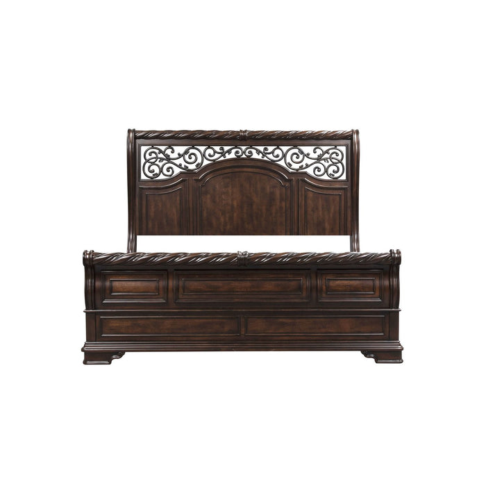 Arbor Place King California Sleigh Bed, Dresser & Mirror, Chest - Furniture 4 Less (Jacksonville, NC)