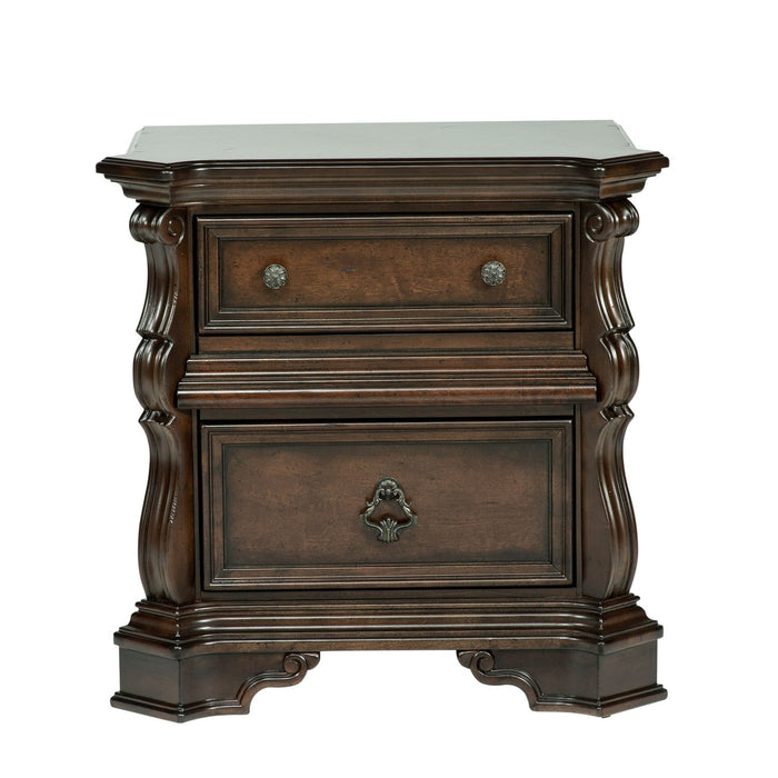Arbor Place King California Sleigh Bed, Dresser & Mirror, Night Stand - Furniture 4 Less (Jacksonville, NC)