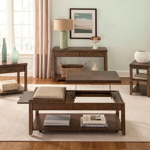 Mitchell 3 Piece Set (1-Cocktail 2-End Tables) - Furniture 4 Less (Jacksonville, NC)