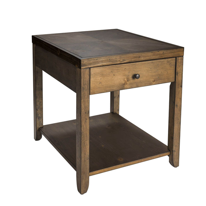 Mitchell End Table in Brown - Furniture 4 Less (Jacksonville, NC)