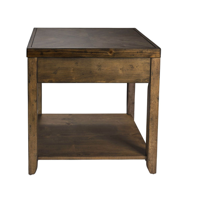 Mitchell End Table in Brown - Furniture 4 Less (Jacksonville, NC)