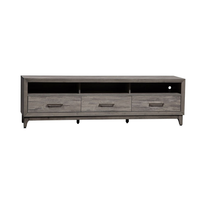 Mercury 76 Inch TV Console in Driftwood Gray - Furniture 4 Less (Jacksonville, NC)