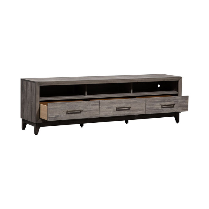 Mercury 76 Inch TV Console in Driftwood Gray - Furniture 4 Less (Jacksonville, NC)