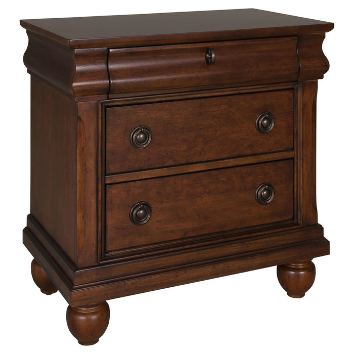 Rustic Traditions King Sleigh Bed, Dresser & Mirror, Chest, Night Stand - Furniture 4 Less (Jacksonville, NC)