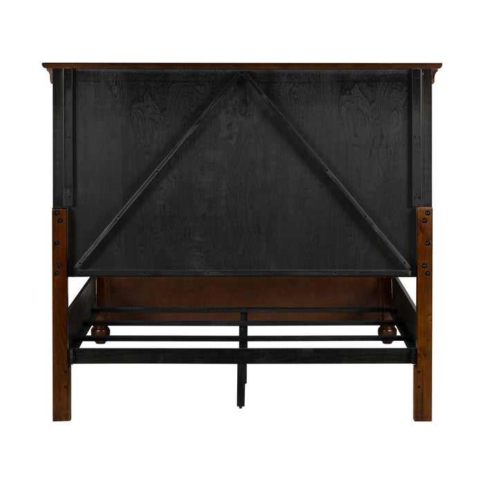 Rustic Traditions Queen Panel Bed - Furniture 4 Less (Jacksonville, NC)