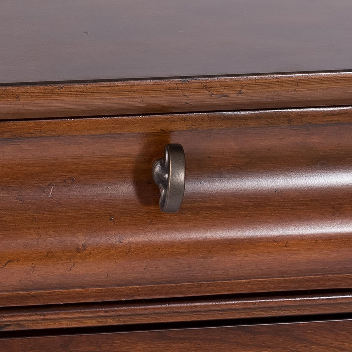 Rustic Traditions Queen Sleigh Bed, Dresser & Mirror - Furniture 4 Less (Jacksonville, NC)