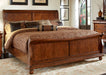 Liberty Furniture Rustic Traditions King Sleigh Bed in Rustic Cherry - Furniture 4 Less (Jacksonville, NC)