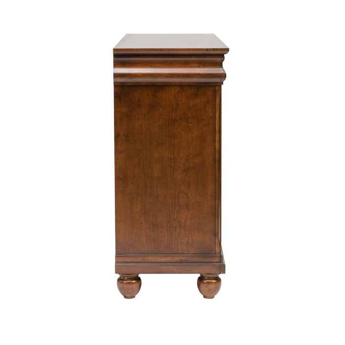 Rustic Traditions 8 Drawer Dresser in Rustic Cherry - Furniture 4 Less (Jacksonville, NC)