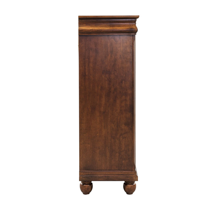 Rustic Traditions 5 Drawer Chest in Rustic Cherry - Furniture 4 Less (Jacksonville, NC)