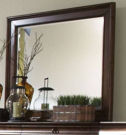 Liberty Furniture Rustic Traditions Landscape Mirror in Rustic Cherry - Furniture 4 Less (Jacksonville, NC)