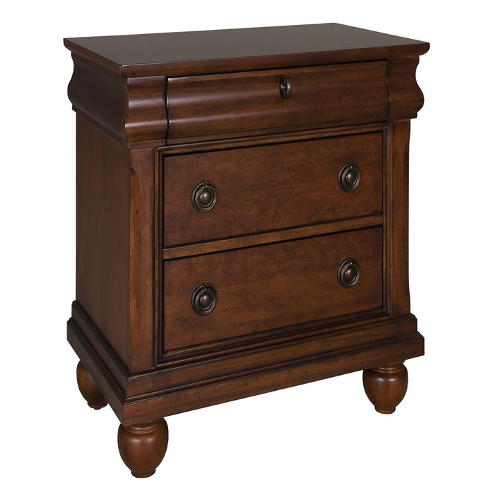 Rustic Traditions 3 Drawer Nightstand in Rustic Cherry - Furniture 4 Less (Jacksonville, NC)