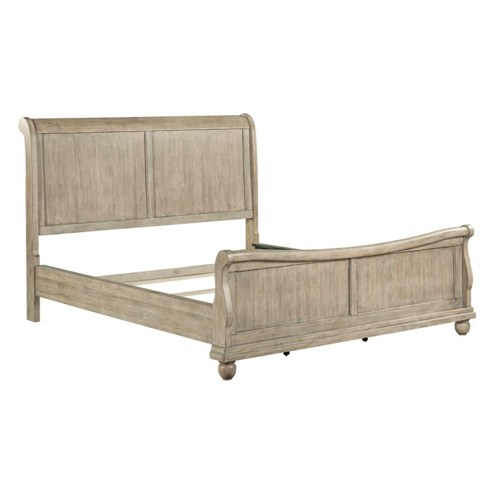 Rustic Traditions King California Sleigh Bed - Furniture 4 Less (Jacksonville, NC)