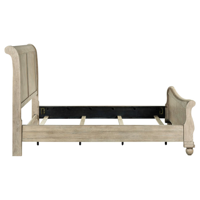 Rustic Traditions King Sleigh Bed - Furniture 4 Less (Jacksonville, NC)