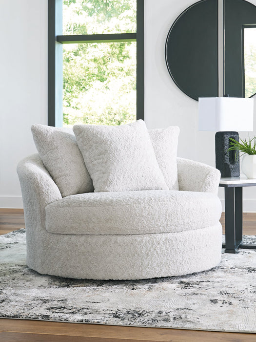 Cuddle Plush Oversized Swivel Accent Chair - Furniture 4 Less (Jacksonville, NC)