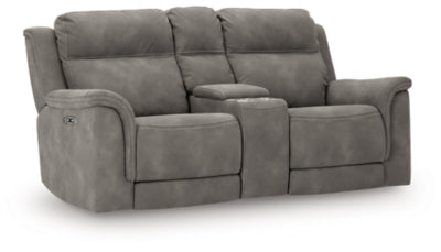 Next-Gen DuraPella Power Reclining Loveseat with Console - Furniture 4 Less (Jacksonville, NC)