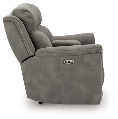 Next-Gen DuraPella Power Reclining Loveseat with Console - Furniture 4 Less (Jacksonville, NC)