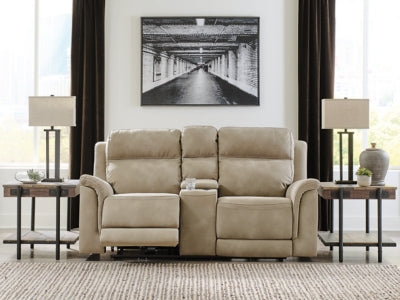 Next-Gen DuraPella Power Reclining Loveseat with Console - Furniture 4 Less (Jacksonville, NC)