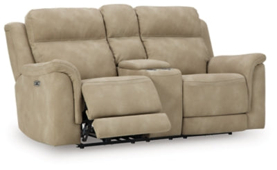 Next-Gen DuraPella Power Reclining Loveseat with Console - Furniture 4 Less (Jacksonville, NC)