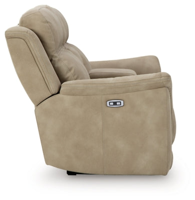 Next-Gen DuraPella Power Reclining Loveseat with Console - Furniture 4 Less (Jacksonville, NC)