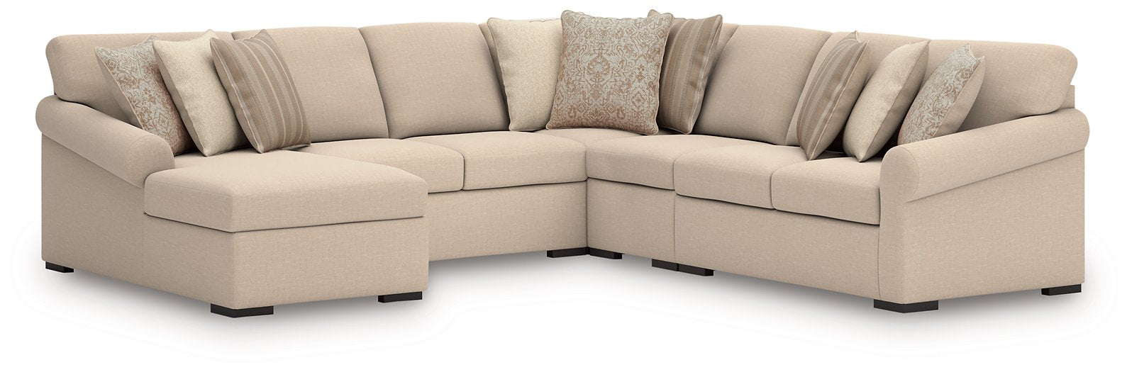 LadyMae Sectional with Chaise - Furniture 4 Less (Jacksonville, NC)