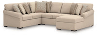 LadyMae Sectional with Chaise - Furniture 4 Less (Jacksonville, NC)
