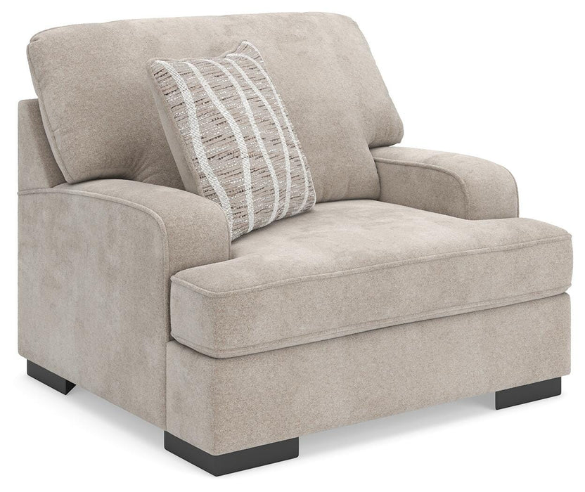 High Profile Chair & Ottoman Living Room Set - Furniture 4 Less (Jacksonville, NC)