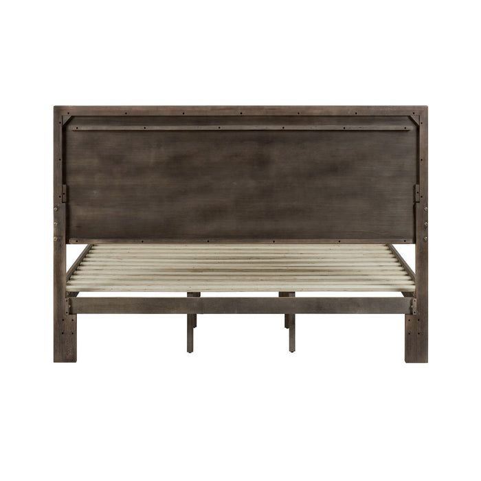Century Modern Queen Platform Bed - Furniture 4 Less (Jacksonville, NC)