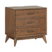 Century Modern Nightstand w/ Charging Station - Furniture 4 Less (Jacksonville, NC)