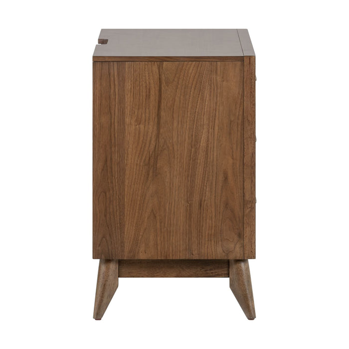 Century Modern Nightstand w/ Charging Station - Furniture 4 Less (Jacksonville, NC)