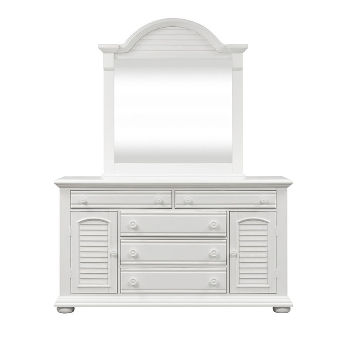 Summer House I King Poster Bed, Dresser & Mirror, Night Stand - Furniture 4 Less (Jacksonville, NC)