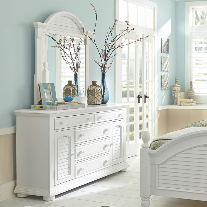 Summer House I Queen Panel Bed, Dresser & Mirror, Chest, Night Stand - Furniture 4 Less (Jacksonville, NC)
