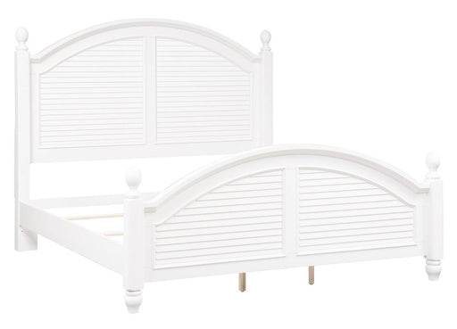 Liberty Furniture Summer House King Poster Bed in Oyster White - Furniture 4 Less (Jacksonville, NC)