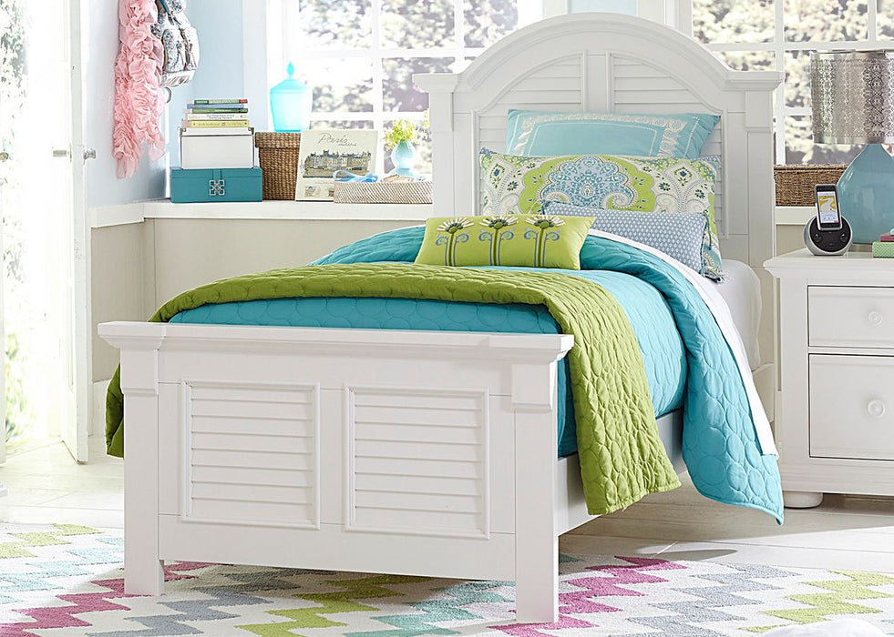 Liberty Furniture Summer House Full Panel Bed in Oyster White - Furniture 4 Less (Jacksonville, NC)