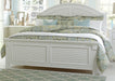 Liberty Furniture Summer House King Panel Bed in Oyster White - Furniture 4 Less (Jacksonville, NC)