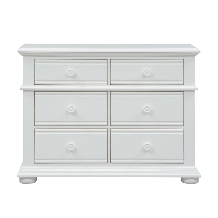 Summer House 6 Drawer Dresser in Oyster White - Furniture 4 Less (Jacksonville, NC)