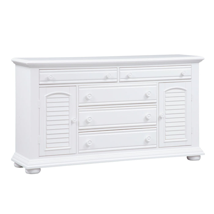 Summer House 5 Drawer Dresser in Oyster White - Furniture 4 Less (Jacksonville, NC)