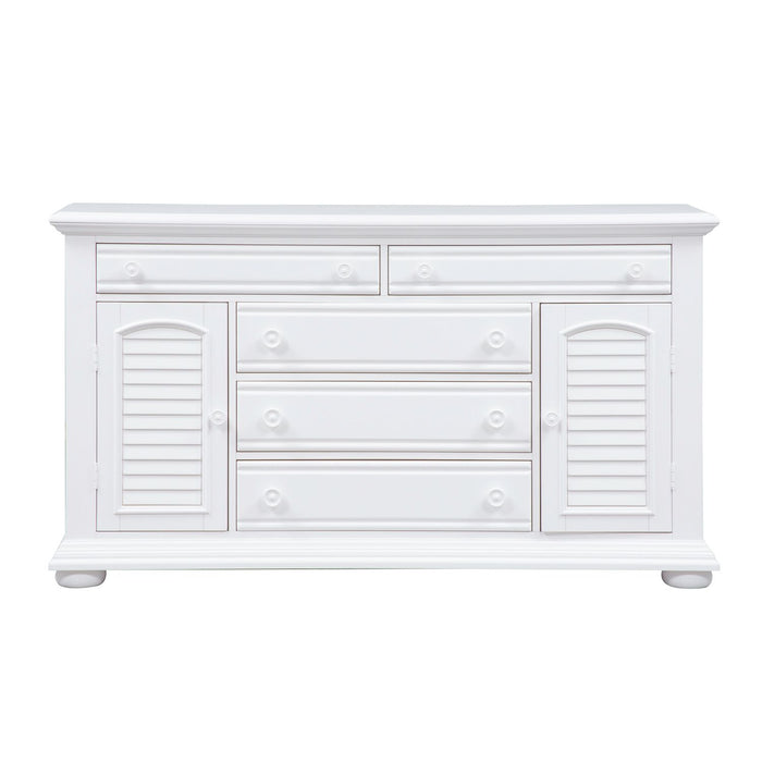 Summer House 5 Drawer Dresser in Oyster White - Furniture 4 Less (Jacksonville, NC)
