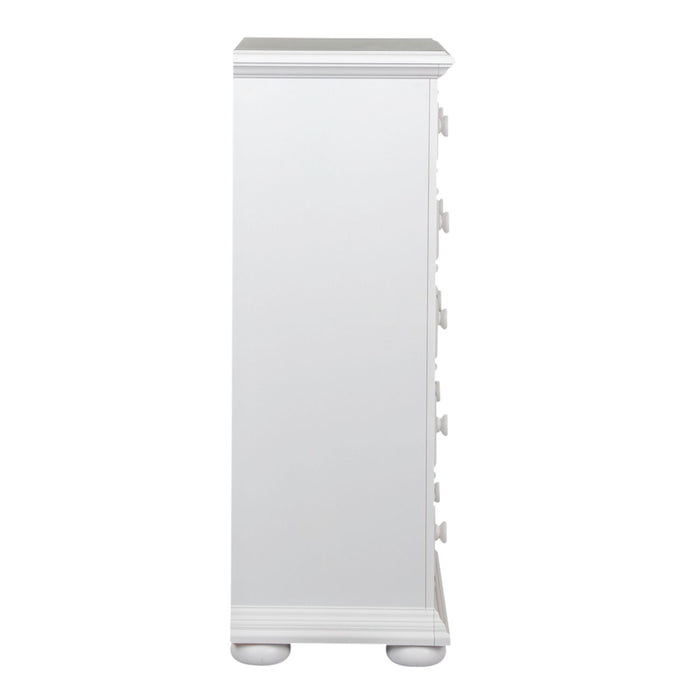 Summer House 5 Drawer Chest in White - Furniture 4 Less (Jacksonville, NC)