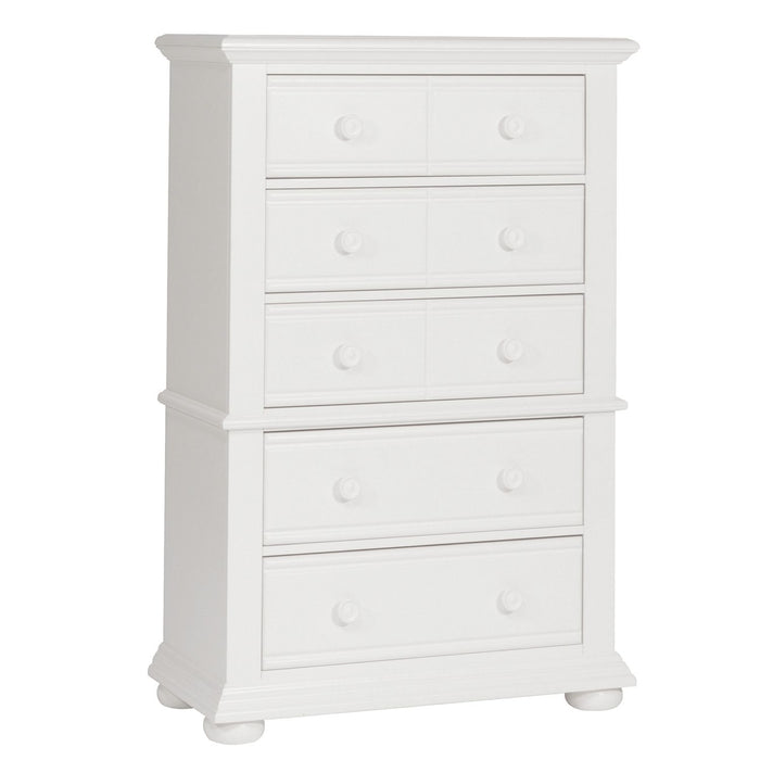 Summer House 5 Drawer Chest in Oyster White - Furniture 4 Less (Jacksonville, NC)