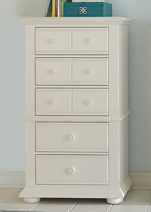 Liberty Furniture Summer House Lingerie Chest in Oyster White - Furniture 4 Less (Jacksonville, NC)
