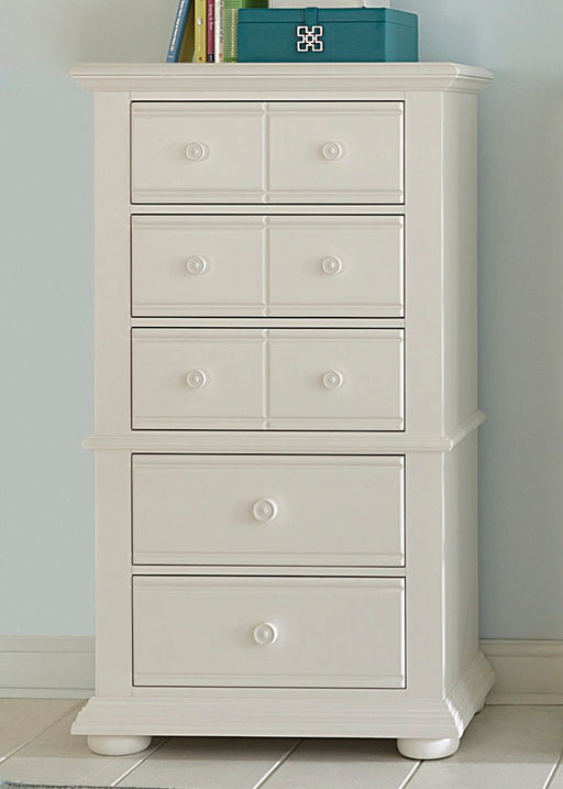 Liberty Furniture Summer House Lingerie Chest in Oyster White - Furniture 4 Less (Jacksonville, NC)