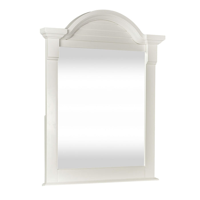 Summer House Small Mirror in Oyster White - Furniture 4 Less (Jacksonville, NC)
