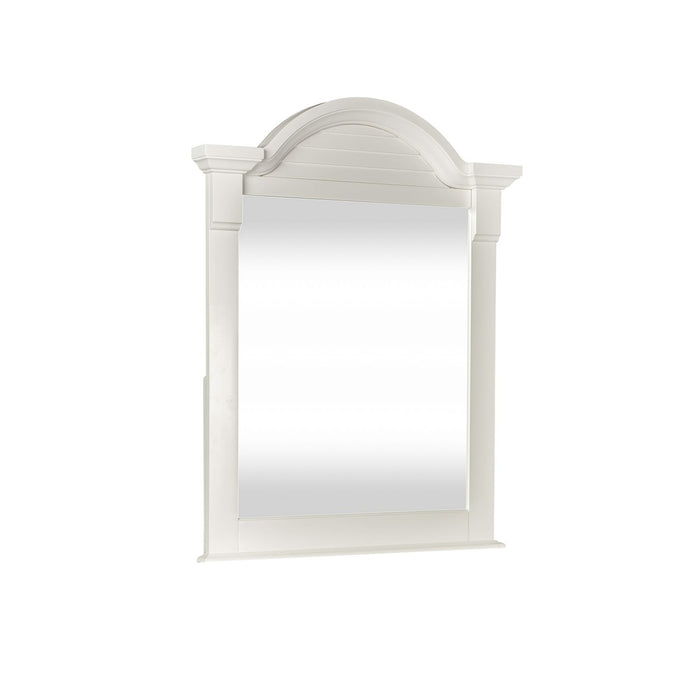 Summer House Small Mirror in Oyster White - Furniture 4 Less (Jacksonville, NC)