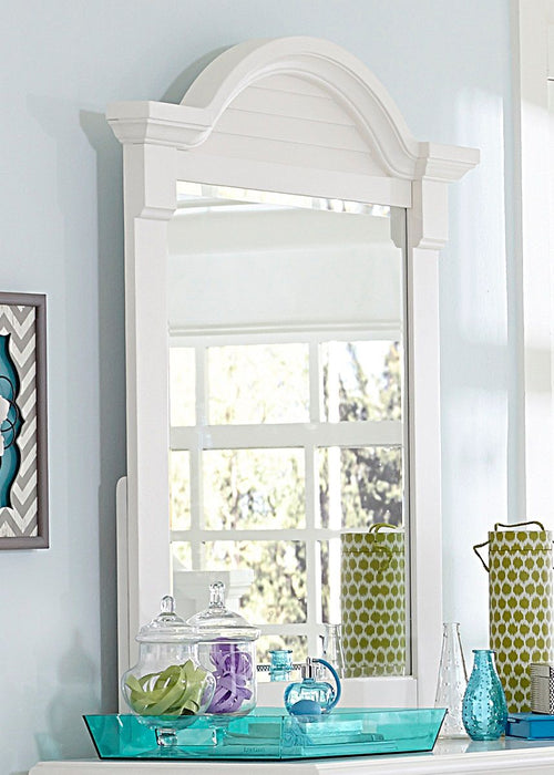 Liberty Furniture Summer House Small Mirror in Oyster White - Furniture 4 Less (Jacksonville, NC)