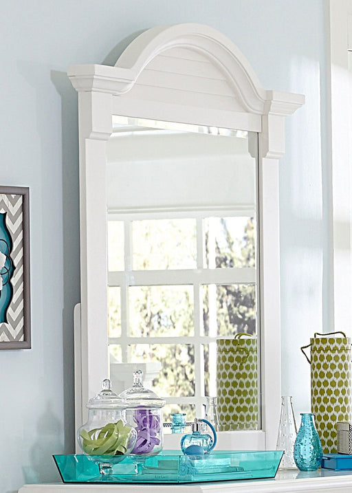 Liberty Furniture Summer House Small Mirror in Oyster White - Furniture 4 Less (Jacksonville, NC)