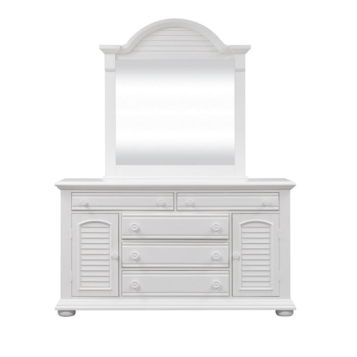 Summer House Mirror in Oyster White - Furniture 4 Less (Jacksonville, NC)